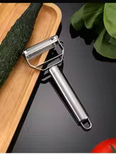 A Stainless Steel Peeler Kitchen Gadget Peeling Fruit And Vegetable Slices Single-Head Knife Two-in-One Multi-Functional