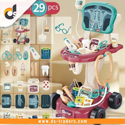 Kids Ice Cream Trolly Pretend Play Set